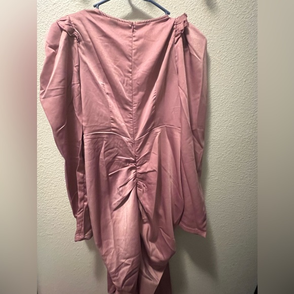 MIDI women pink dress - Picture 6 of 6